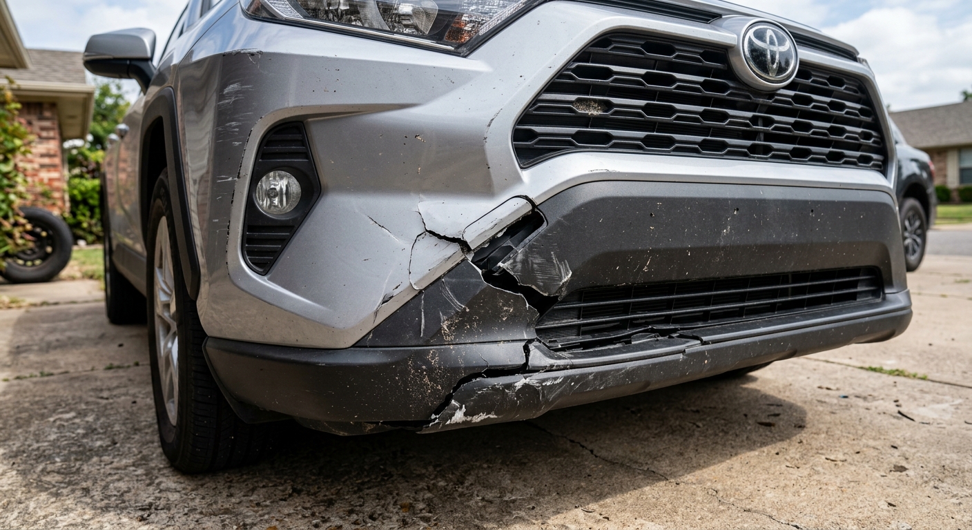 Pare-chocs endommagé