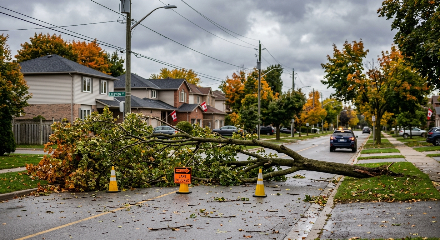 Débris sur la route — exemple 2