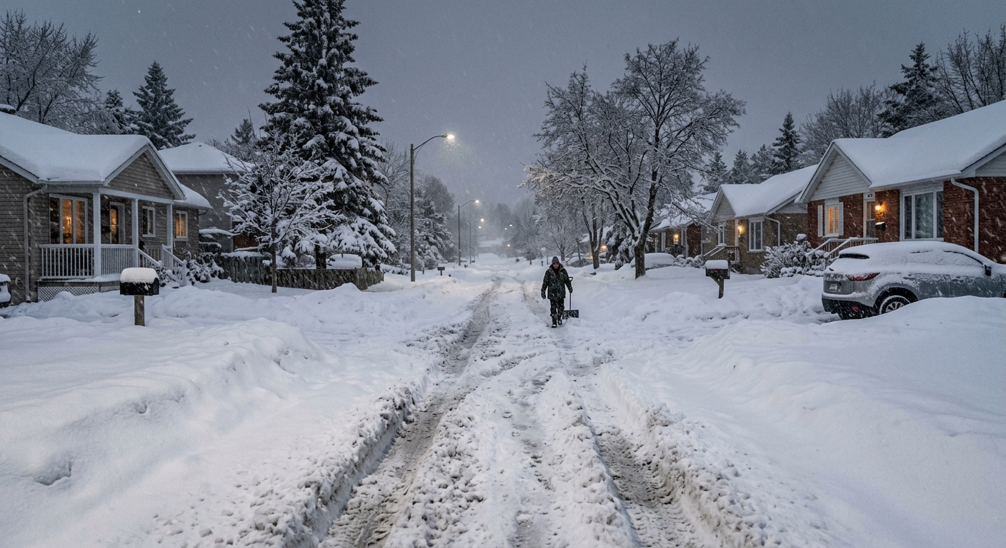 Neige non déblayée — exemple 1
