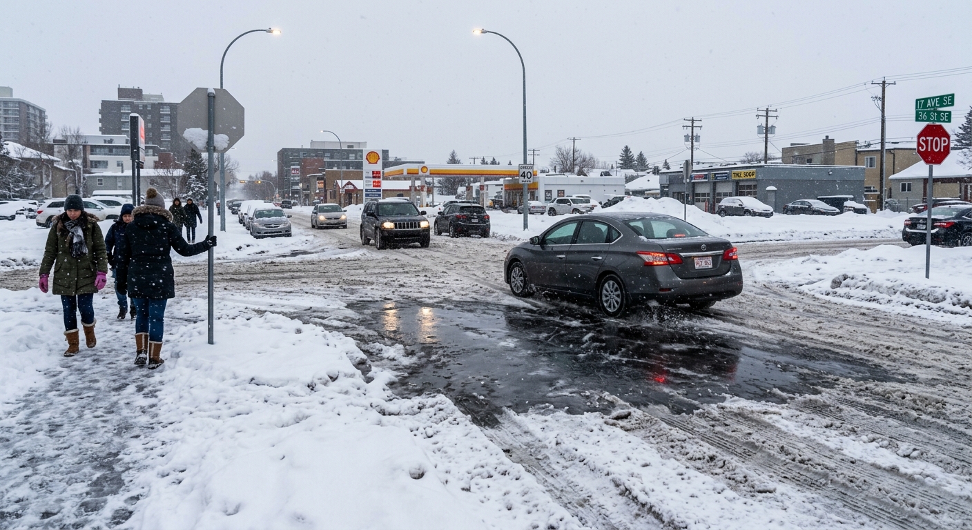 Neige non déblayée — exemple 2